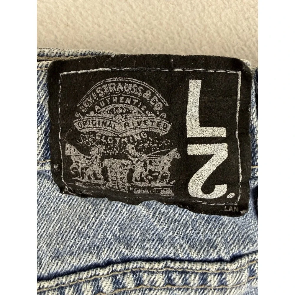 Vintage 90's Levi's L2 Jorts Men's Size‎ 34 Jean Shorts Baggy Fit Skater Denim